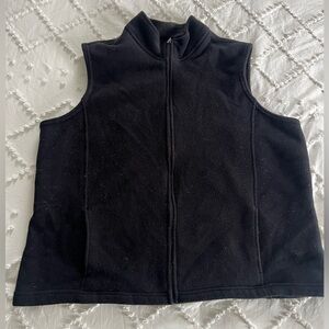 L.L. Bean Black Fleece Vest